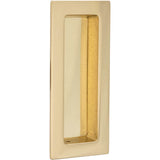 OMNIA - Contemporary Flush Pull US3 - Lacquered Polished Brass