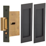 OMNIA - Pocket Door Lockset ''N'' US10B - Lacquered Oil Rubbed Black
