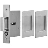 OMNIA - Pocket Door Lockset US26D - Satin Chrome Plated