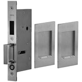 OMNIA - Pocket Door Lockset US26D - Satin Chrome Plated