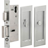 OMNIA - Pocket Door Lockset US26D - Satin Chrome Plated