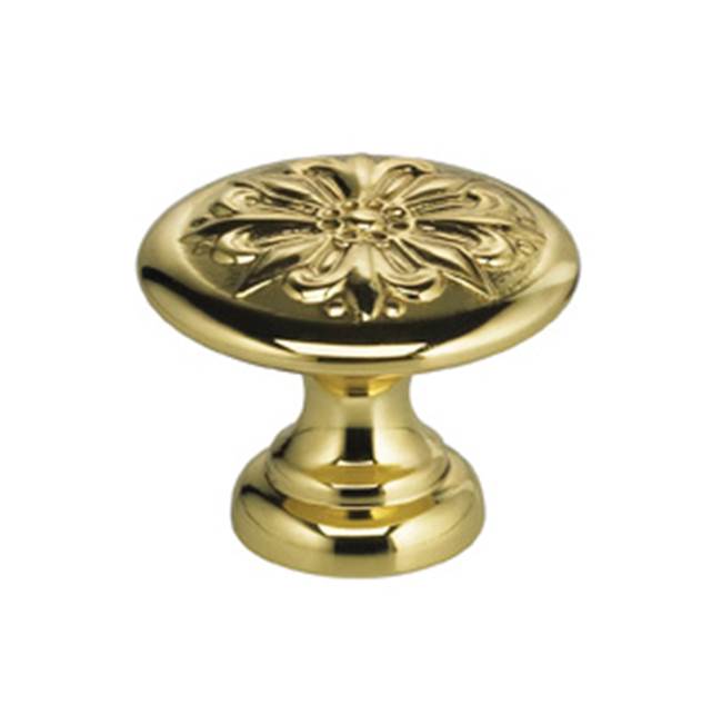 OMNIA - 1-3/16'' Dia. Cabinet Knob US3 - Lacquered Polished Brass