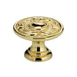 OMNIA - 1-1/8'' Dia. Cabinet Knob US3 - Lacquered Polished Brass