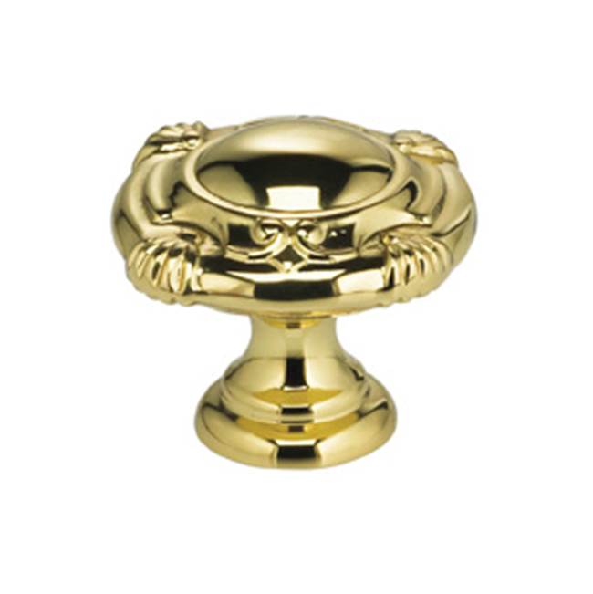 OMNIA - 1-3/16'' Dia. Cabinet Knob US3 - Lacquered Polished Brass