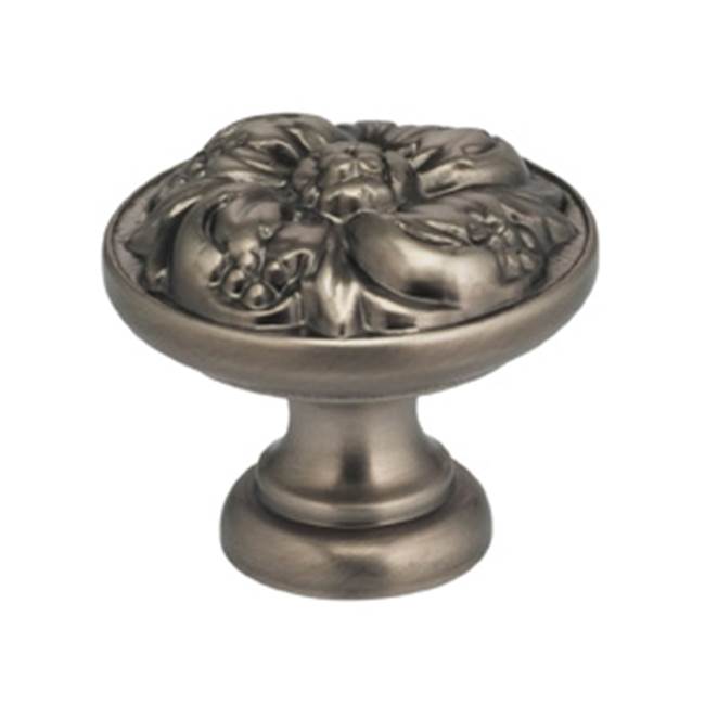 OMNIA - 1-3/8'' Dia. Cabinet Knob US15A - Lacquered Pewter