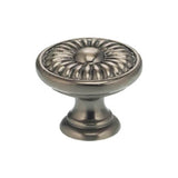 OMNIA - 1'' Dia. Cabinet Knob US15A - Lacquered Pewter