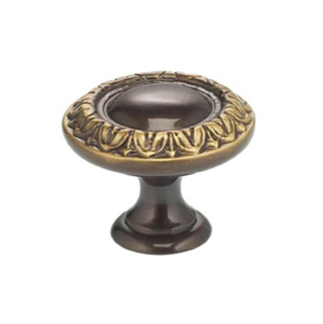 OMNIA - 1'' Dia. Cabinet Knob Sb - Lacquered Shaded Bronze