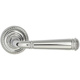 OMNIA - Beaded Lever 50 mm Rose Sd US26 - Polished Chrome Plated