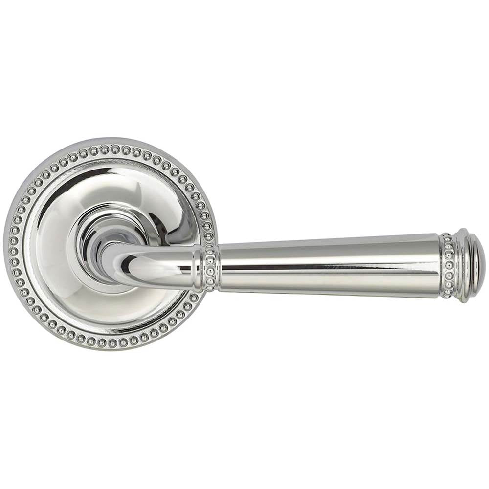 OMNIA - Beaded Lever 67 mm Rose Pa US26 - Polished Chrome Plated