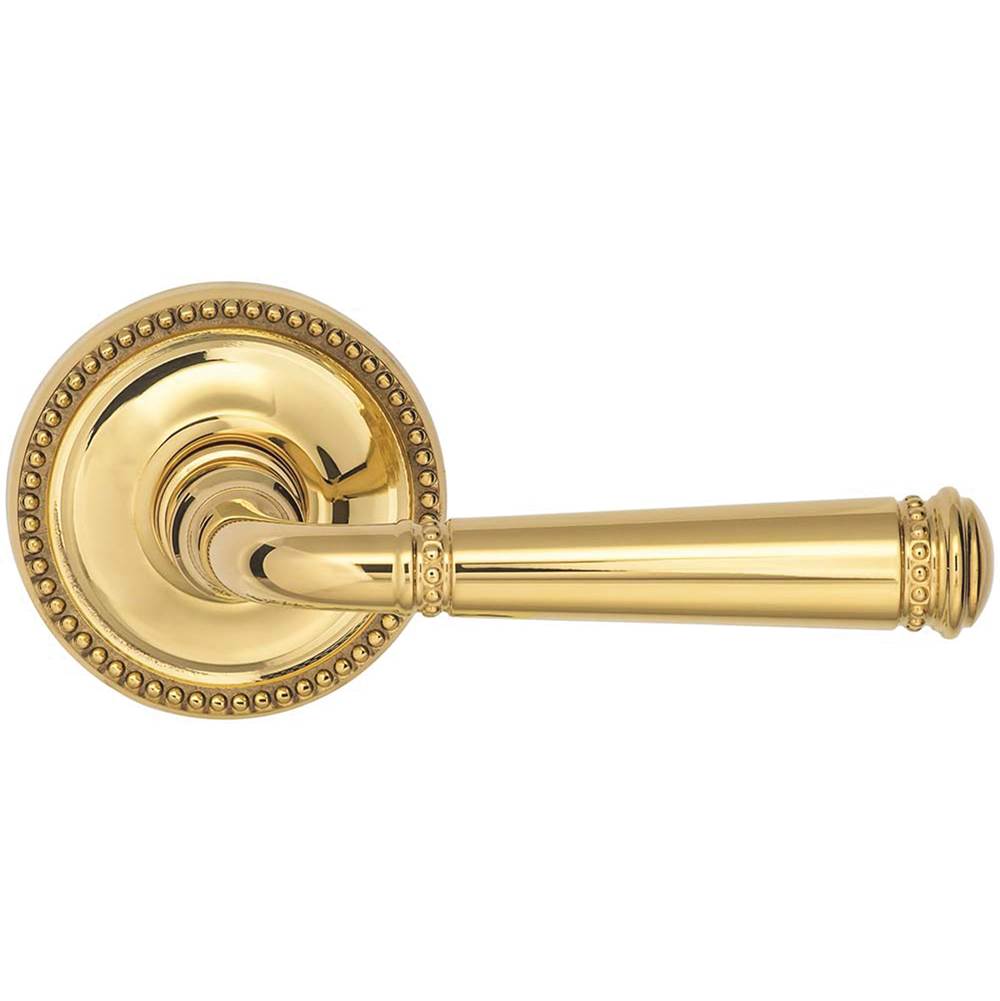 OMNIA - Beaded Lever 67 mm Rose Pa US3A - Unlacquered Polished Brass