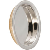 OMNIA - 2-3/16'' Dia. Flush Pull US15 - Lacquered Satin Nickel Plated