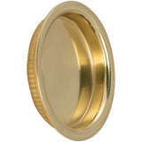 OMNIA - 2-3/16'' Dia. Flush Pull US3 - Lacquered Polished Brass