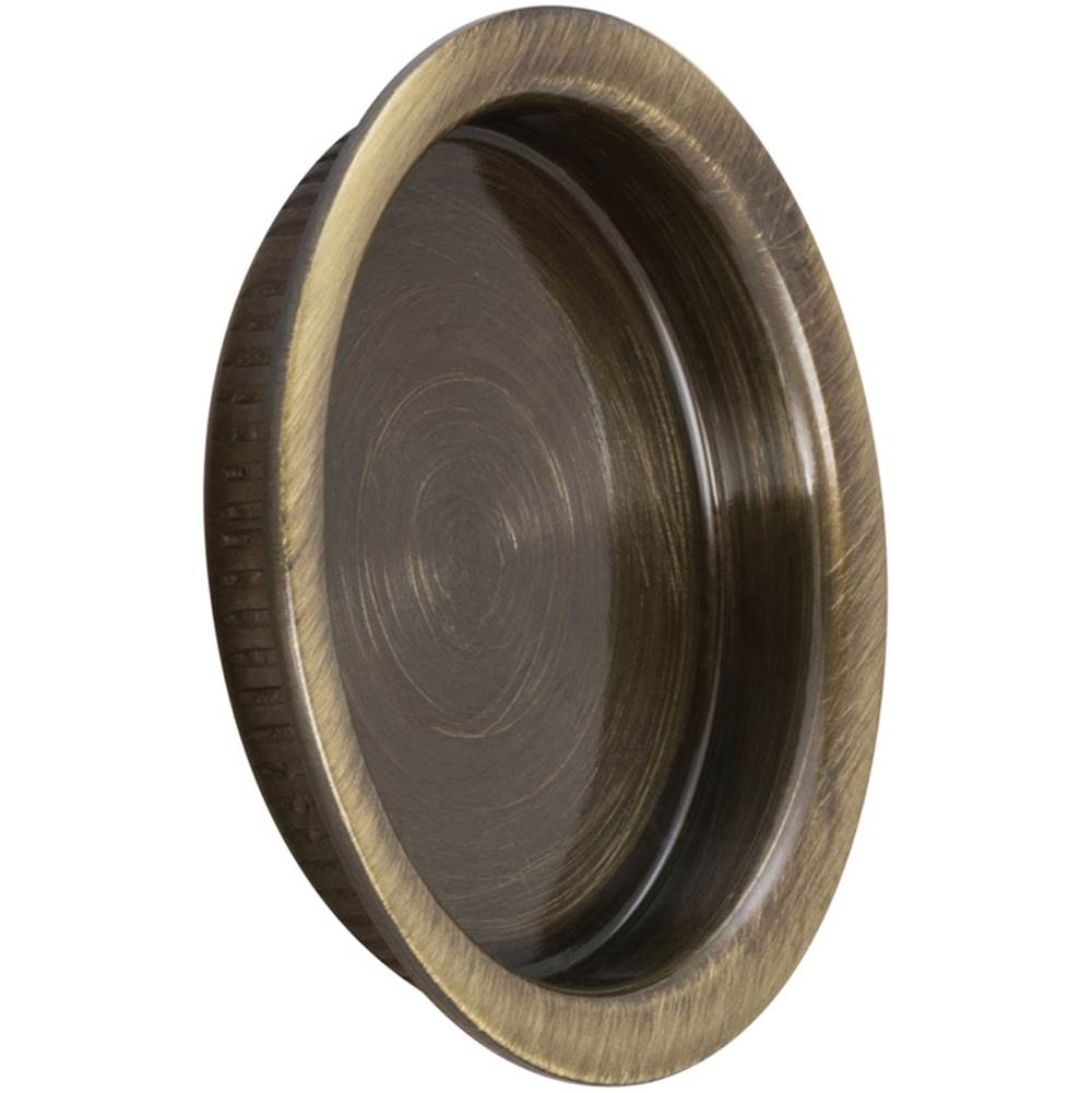 OMNIA - 2-3/16'' Dia. Flush Pull Sb - Lacquered Shaded Bronze
