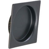 OMNIA - 2-3/16'' Square Flush Pull 10B - Lacquered Oil Rubbed Black