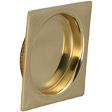 OMNIA - 2-3/16'' Square Flush Pull US3 - Lacquered Polished Brass