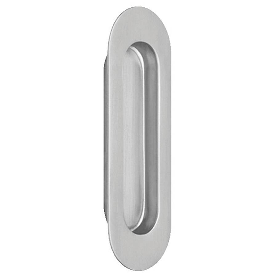 OMNIA - 120 mm X 40 mm Flush Pull US32D - Satin Stainless Steel