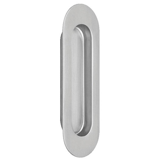 OMNIA - 120 mm X 40 mm Flush Pull US32D - Satin Stainless Steel