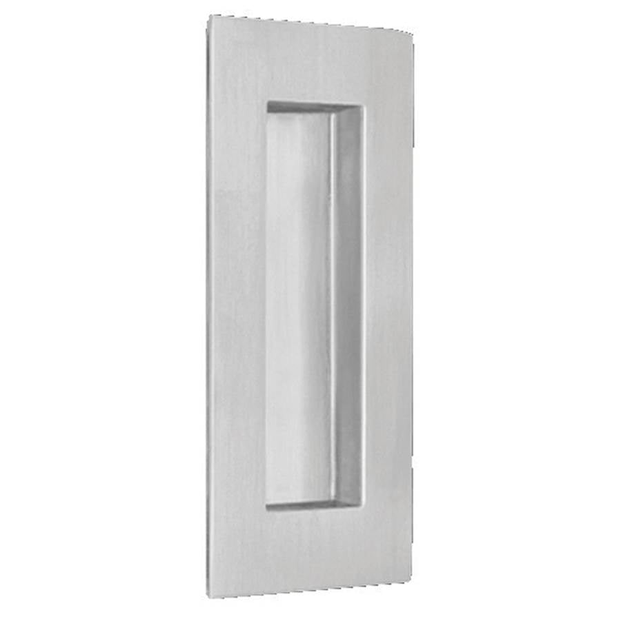 OMNIA - 100 mm X 50 mm Flush Pull US32D - Satin Stainless Steel