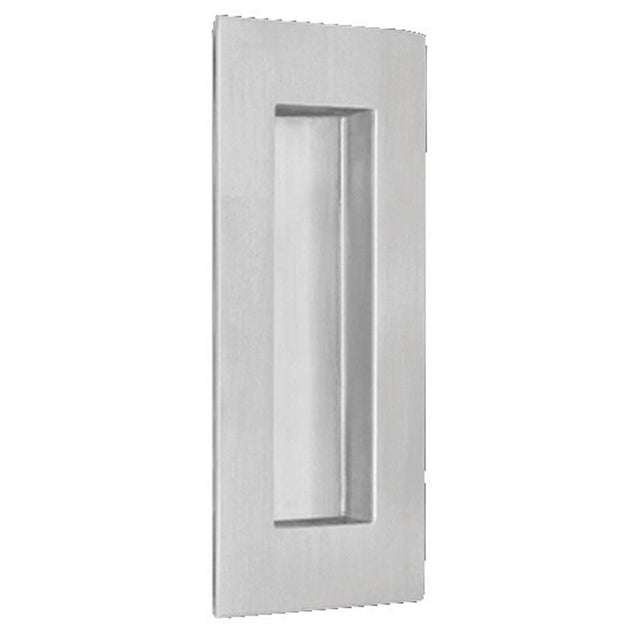 OMNIA - 100 mm X 50 mm Flush Pull US32D - Satin Stainless Steel