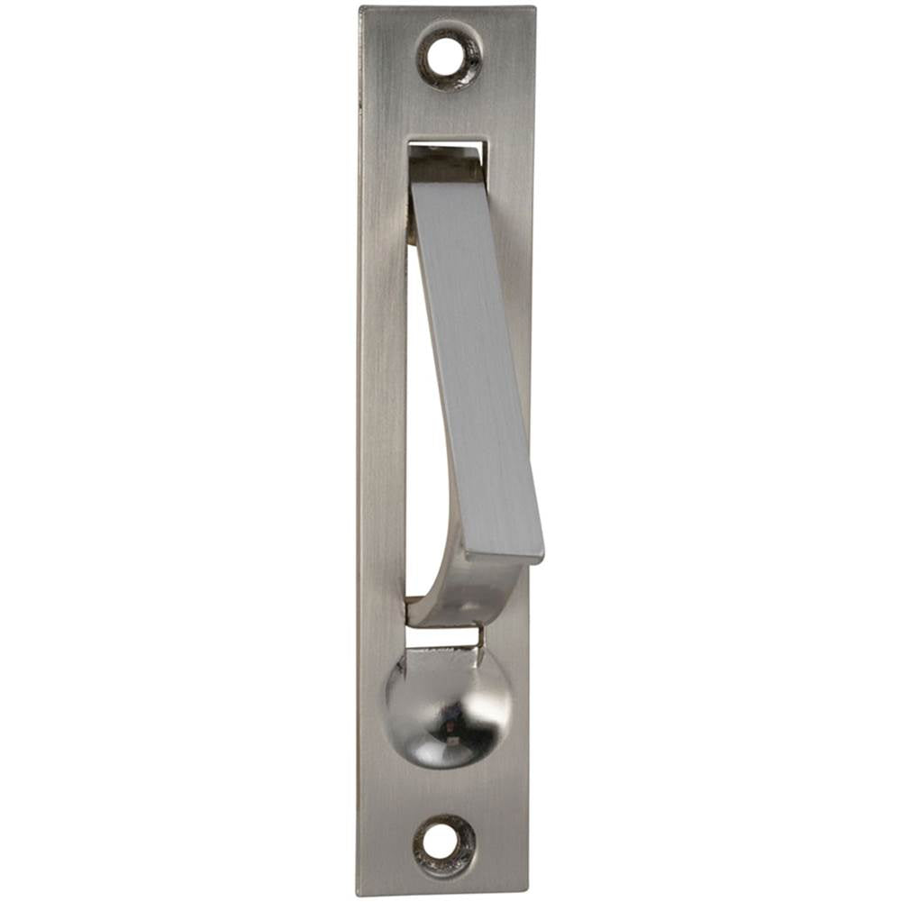 OMNIA - Door Edge Pull US15 - Satin Nickel Plated,Lacquered