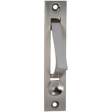 OMNIA - Door Edge Pull US15 - Satin Nickel Plated,Lacquered