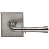 OMNIA - Trad.Lvr,Rect.Rose,Lh Sd US15 - Lacquered Satin Nickel Plated