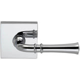 OMNIA - Trad.Lvr,Sq.Rose,Rh Sd US26 - Polished Chrome Plated