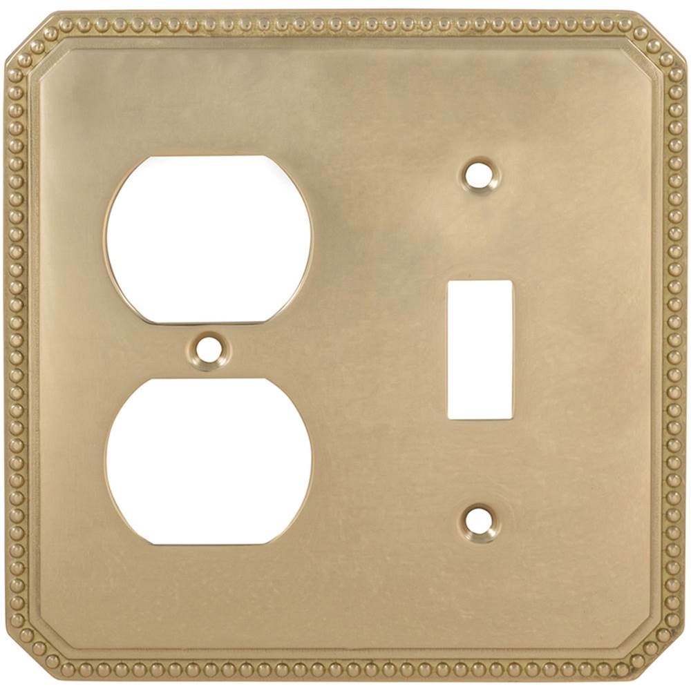 OMNIA - Combination Switchplate Sb - Lacquered Shaded Bronze