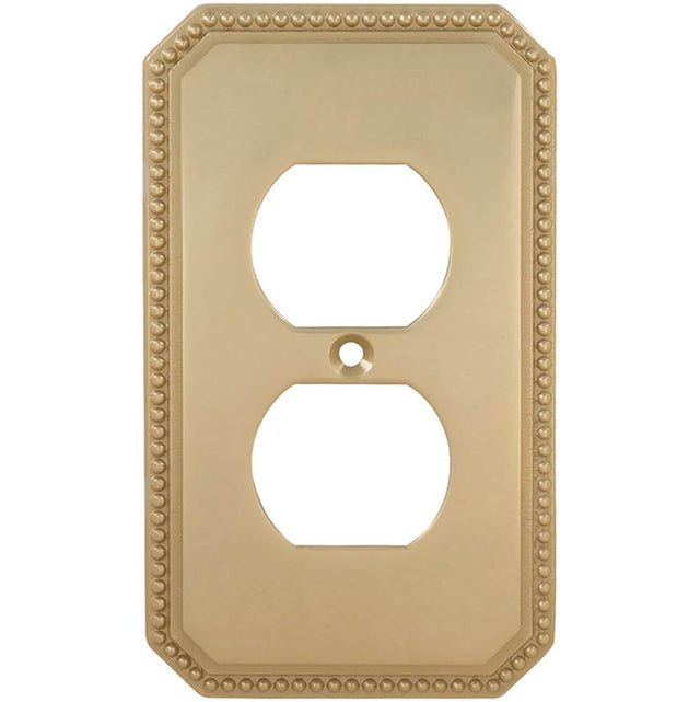 OMNIA - Receptacle Switchplate Sb - Lacquered Shaded Bronze