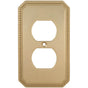 OMNIA - Receptacle Switchplate Sb - Lacquered Shaded Bronze