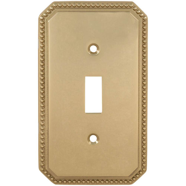 OMNIA - Single Toggle Switchplate Sb - Lacquered Shaded Bronze