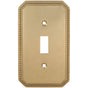 OMNIA - Single Toggle Switchplate Sb - Lacquered Shaded Bronze