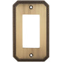 OMNIA - Single Decora Switchplate Sb - Lacquered Shaded Bronze