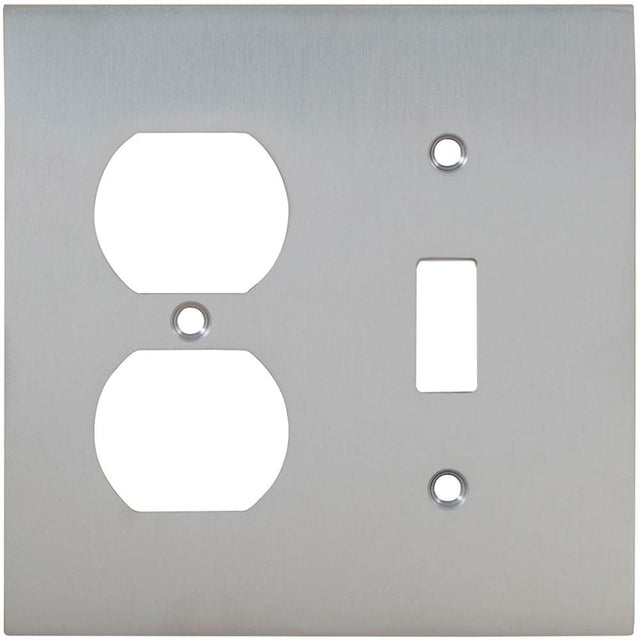 OMNIA - Combination Switchplate US3 - Lacquered Polished Brass