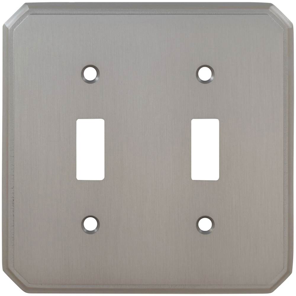OMNIA - Double Toggle Switchplate Sb - Lacquered Shaded Bronze
