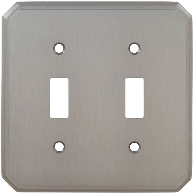 OMNIA - Double Toggle Switchplate Sb - Lacquered Shaded Bronze