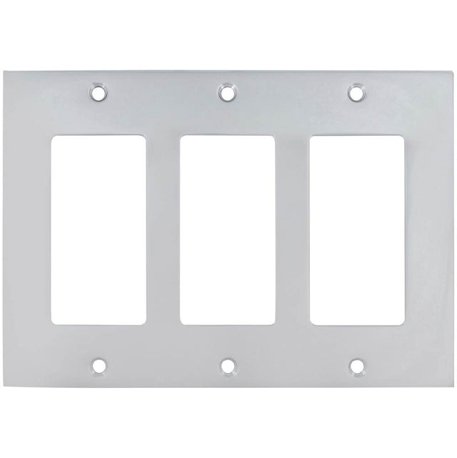 OMNIA - Triple Rocker Switchplate US3 - Lacquered Polished Brass