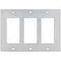OMNIA - Triple Rocker Switchplate US3 - Lacquered Polished Brass