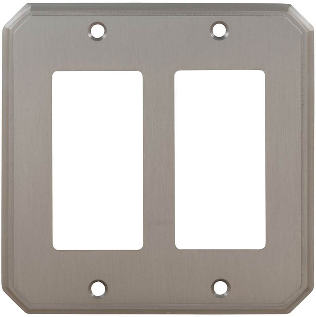 OMNIA - Switchplate Double Toggle Sb - Lacquered Shaded Bronze