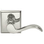 OMNIA - Wave Lvr,Rect.Rose,Priv. US15 - Lacquered Satin Nickel Plated