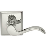 OMNIA - Wave Lvr,Rect.Rose,Pass. US4 - Lacquered Satin Brass