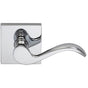 OMNIA - Wave Lvr,Sq.Rose,Rh Sd US26 - Polished Chrome Plated