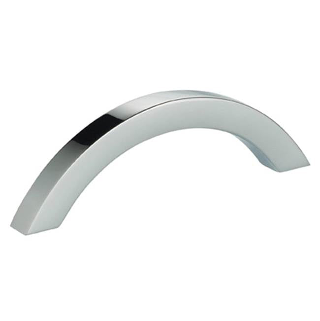 OMNIA - 3-3/8'' CC Cabinet Pull US26 - Polished Chrome Plated