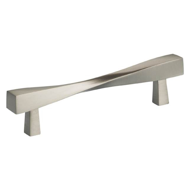 OMNIA - 4-5/8'' CC Cabinet Pull US15 - Lacquered Satin Nickel Plated