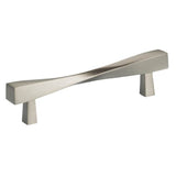 OMNIA - 4-5/8'' CC Cabinet Pull US15 - Lacquered Satin Nickel Plated