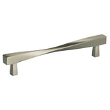 OMNIA - 6-5/8'' CC Cabinet Pull US15 - Lacquered Satin Nickel Plated