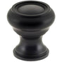 OMNIA - 1'' Dia Cabinet Knob US10B - Lacquered Oil Rubbed Black