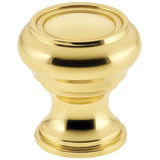 OMNIA - 1'' Dia Cabinet Knob US3 - Lacquered Polished Brass