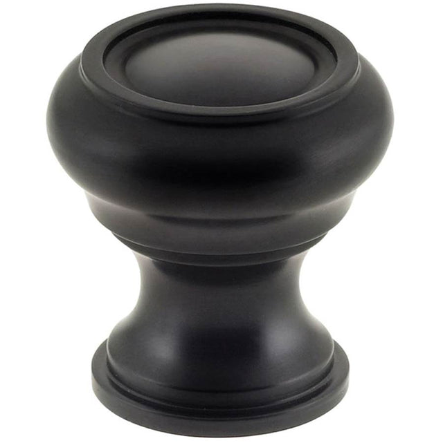 OMNIA - 1 1/4'' Dia Cabinet Knob US10B - Lacquered Oil Rubbed Black
