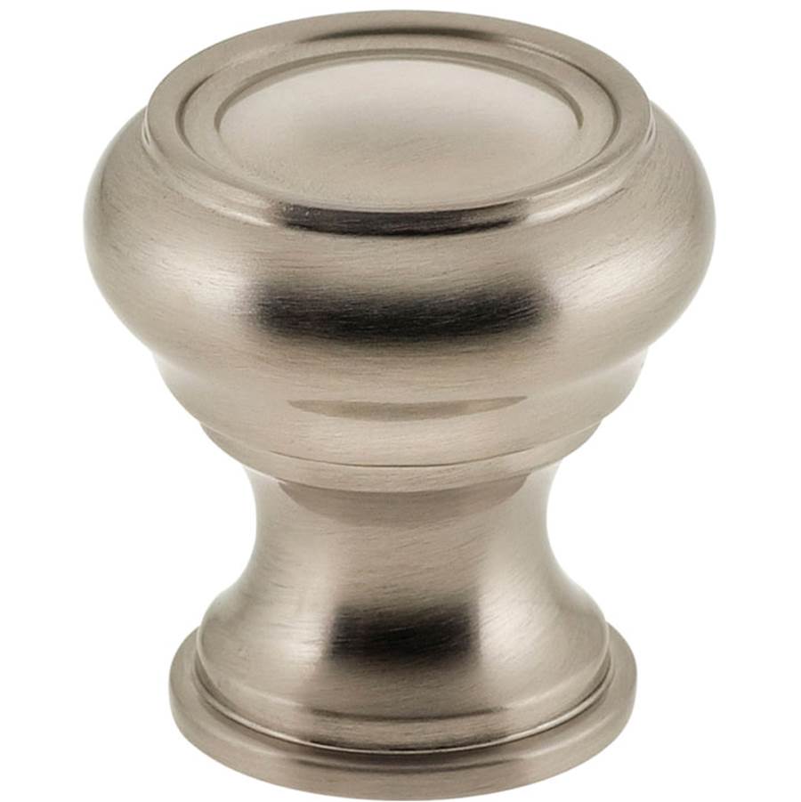 OMNIA - 1 1/4'' Dia Cabinet Knob US15 - Lacquered Satin Nickel Plated